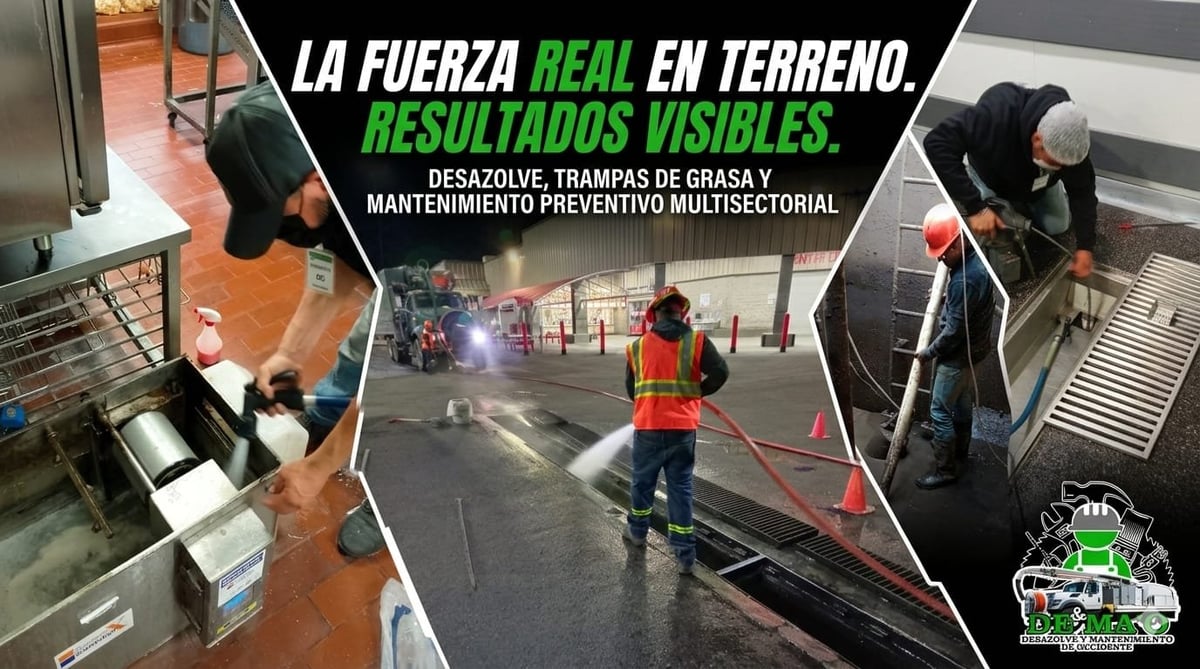 Equipo profesional DEYMAO realizando mantenimiento industrial